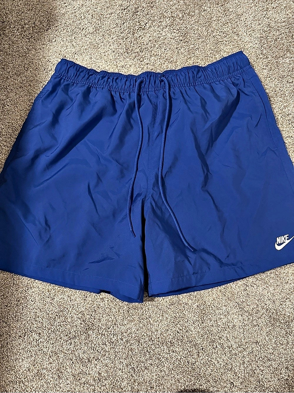 Nike Dri-FIT Standard Fit Above Knee Length Shorts Athletic Shorts in Blue Size